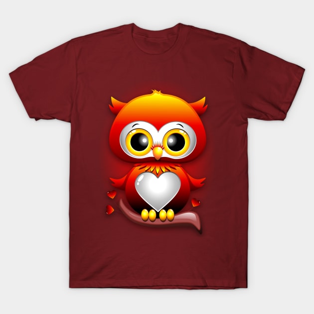 Owl T-Shirt by BluedarkArt